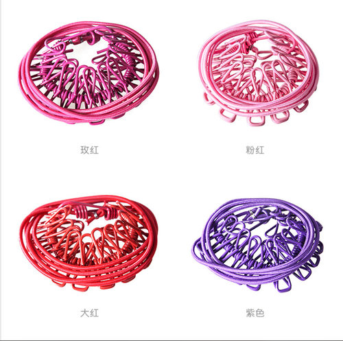 户外晾衣绳晒被子神器阳台钢丝晒衣服挂衣架窗帘绳室内家用免打孔 - 图2