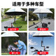 The double-clamp electric vehicle umbrella stand is very stable and safe