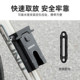 Portable bicycle crank parking rack