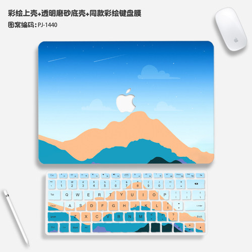 2024新款macbookpro保护壳油画适用M3苹果mac笔记本macbook air电脑套pro配件14寸13.3透明16英寸膜15硅胶mbp - 图2