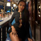 Stylish design and temperament hot girl long-sleeved dress