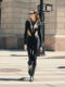 CNYISHE high-waisted mesh patchwork jumpsuit