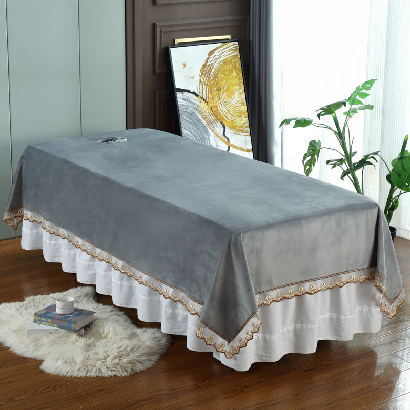 加厚荷兰绒美容床单美容院专用足疗推拿纯色宝宝绒带洞床单四季用,淘宝优惠券,粉丝福利购,淘宝优惠卷