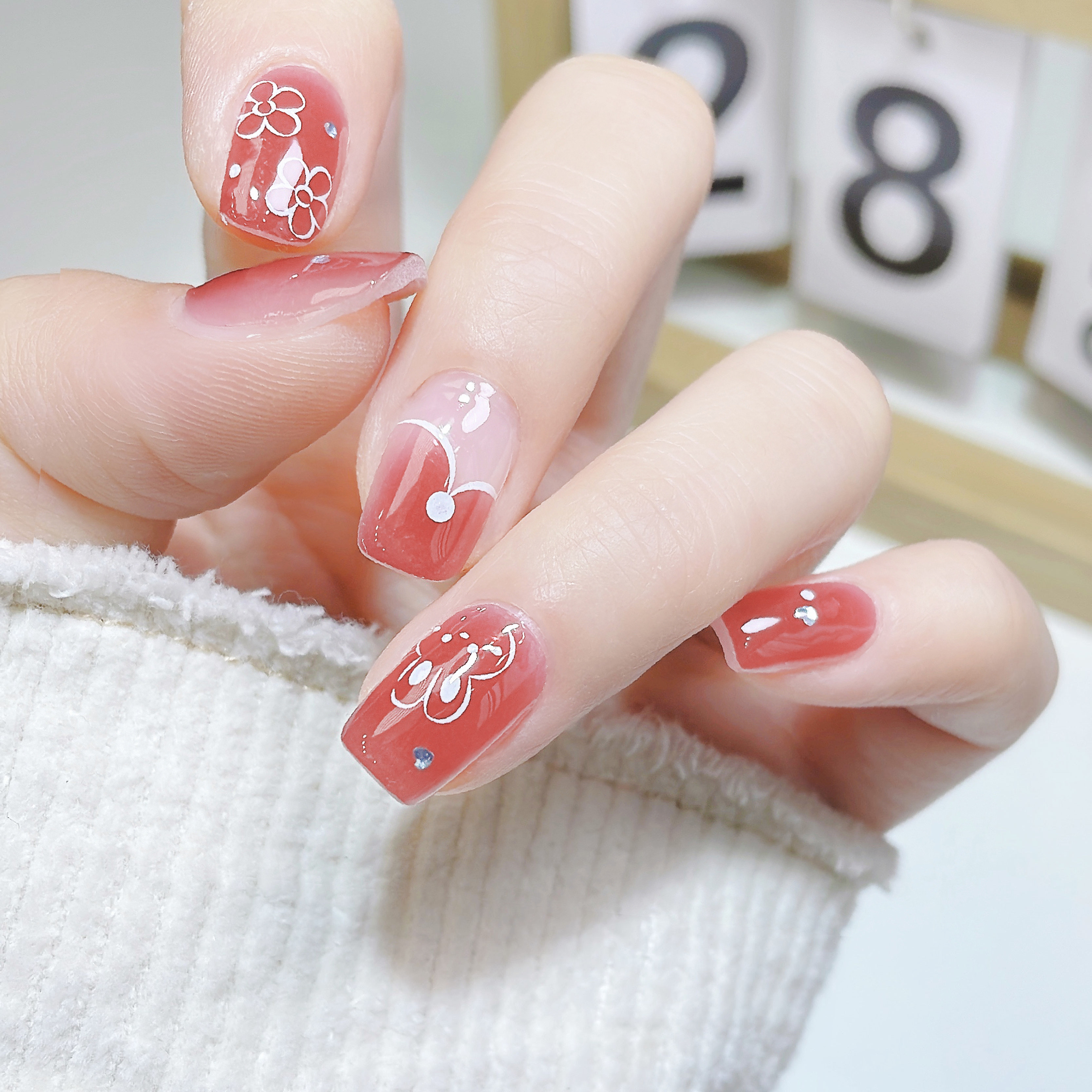 【茉莉公主】asap美甲贴纸卡通公主风红书同款凝胶穿戴指甲贴片