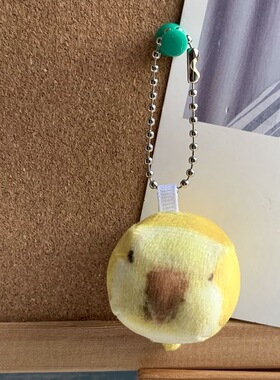 鹦鹉方块可爱小巧挂件虎皮鹦鹉玄风毛绒小鸟钥匙扣鸟立方挂件玩偶