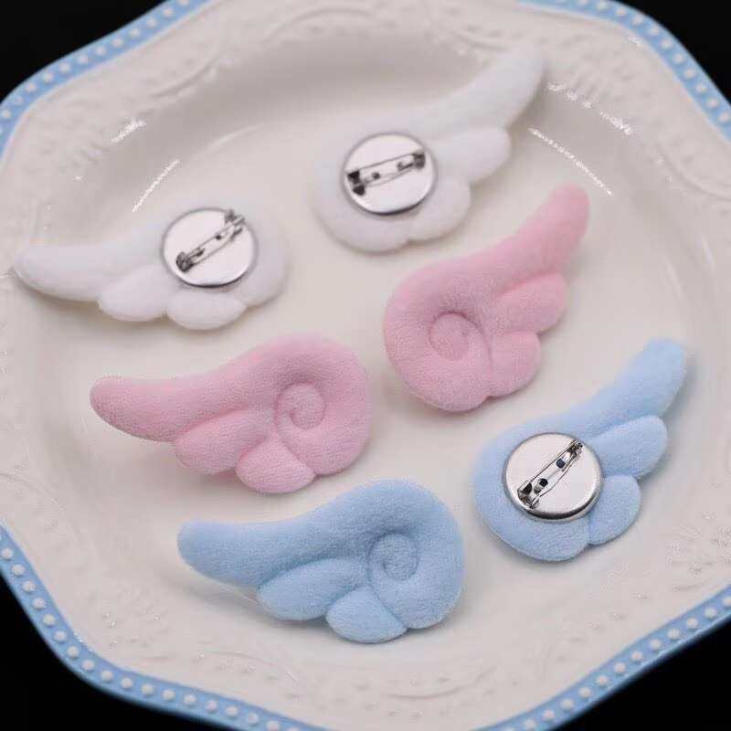 秋冬款双面毛绒天使翅膀饰品配饰DIY发夹材料服装鞋帽装饰配件女,淘宝优惠券,粉丝福利购,淘宝优惠卷