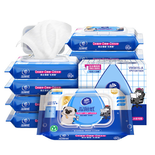 维达湿厕纸家庭实惠装卫生纸擦屁股男女性私处卫生湿厕巾孕妇湿巾 - 图3