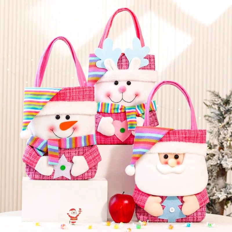 圣诞节礼物袋平安夜手提苹果袋糖果袋子平安果包装盒创意小礼品袋