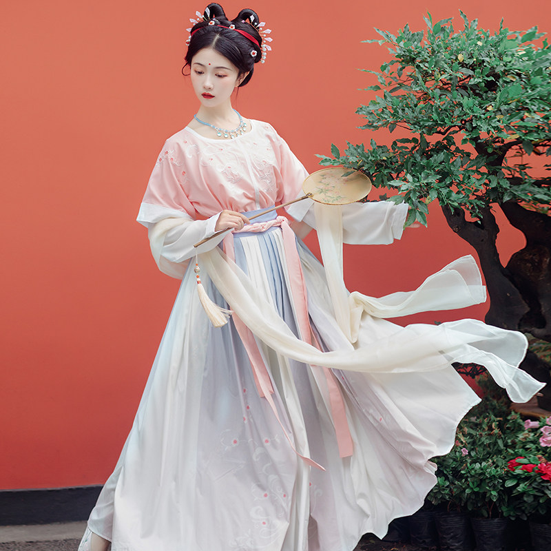 【桃言】汉宫裳影女正品原创襦裙汉服 汉宫裳影汉服