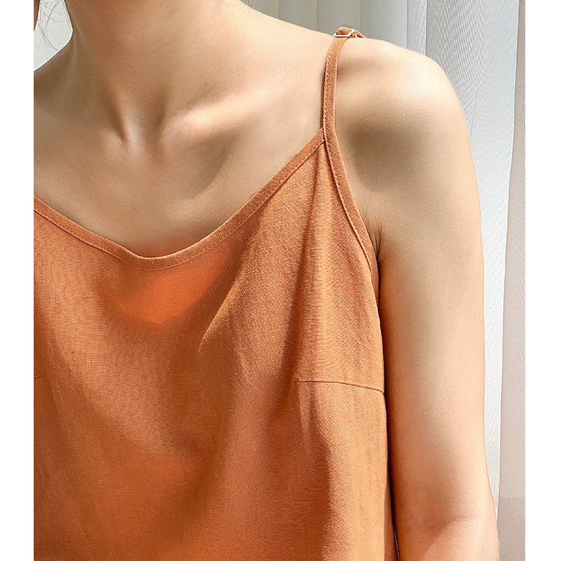 苎麻打底吊带女2020夏新款棉麻内搭 麻之语服饰背心吊带