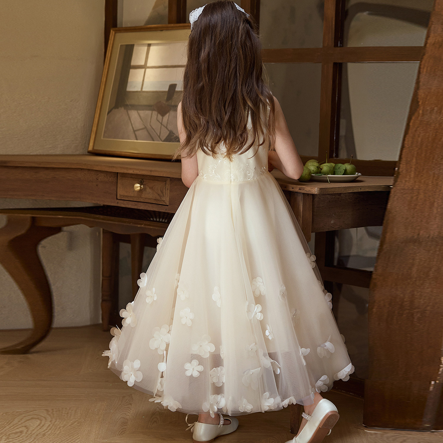 女童礼服高端轻奢小众女孩生日公主裙儿童主持人钢琴演出服,淘宝优惠券,粉丝福利购,淘宝优惠卷