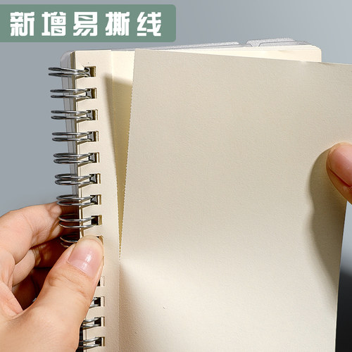 加厚线圈本笔记本子简约大学生活页本a5记事本超厚网格本文艺空白横线本A4横翻方格本绘画本A6手账本b5考研用 - 图2
