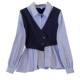 Chanyuan flagship store ເສື້ອ chiffon patchwork