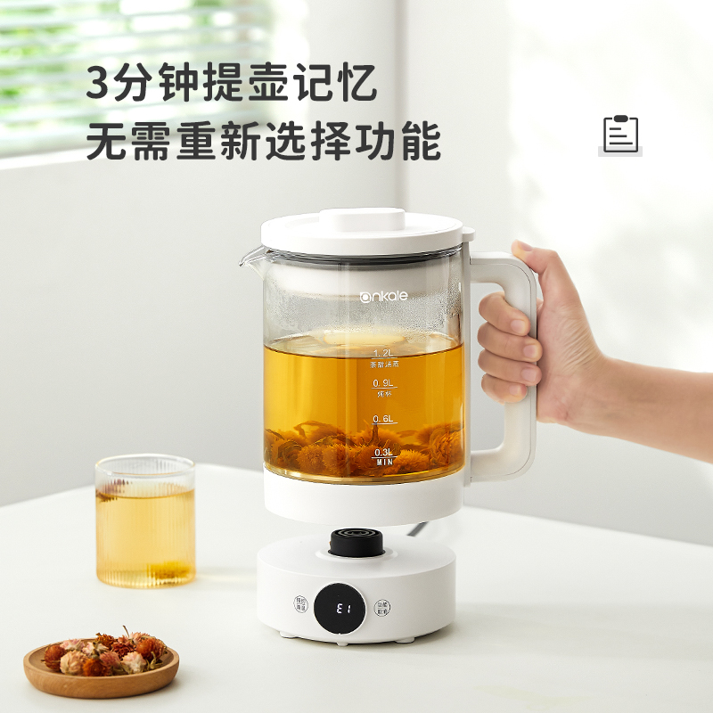 ankale养生壶小型办公室烧水壶家用多功能迷你新款花茶煮茶壶炖盅-图3