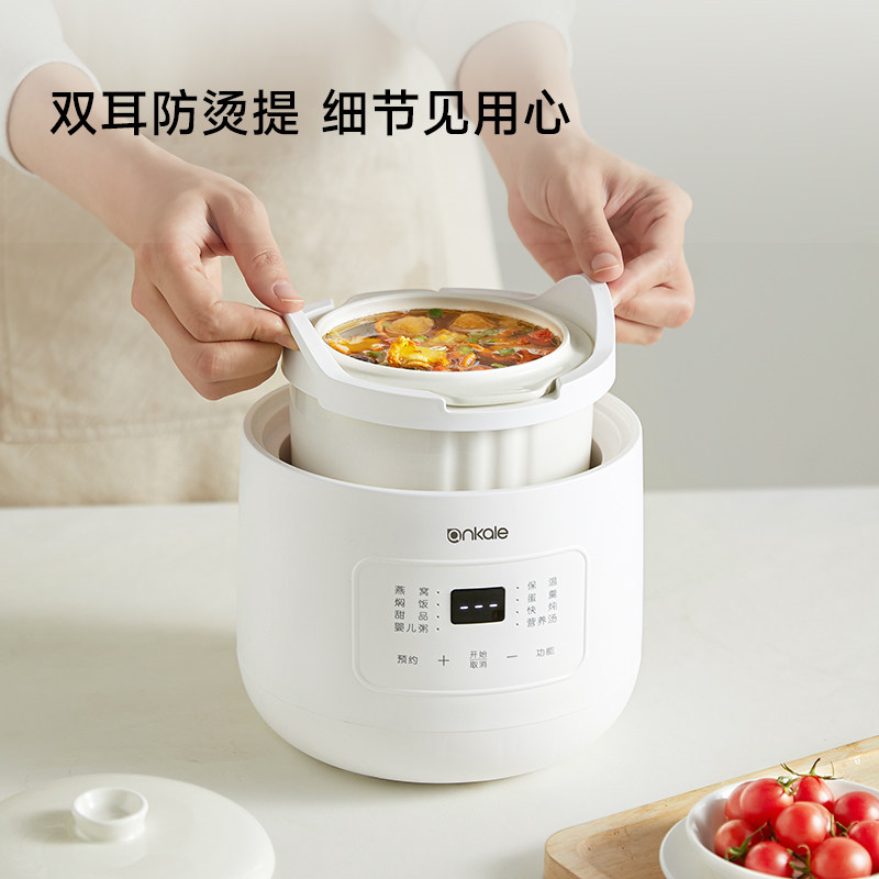 ankale微压电炖锅婴儿辅食锅宝宝煮粥锅煲汤炖盅隔水炖家用bb煲,淘宝优惠券,粉丝福利购,淘宝优惠卷
