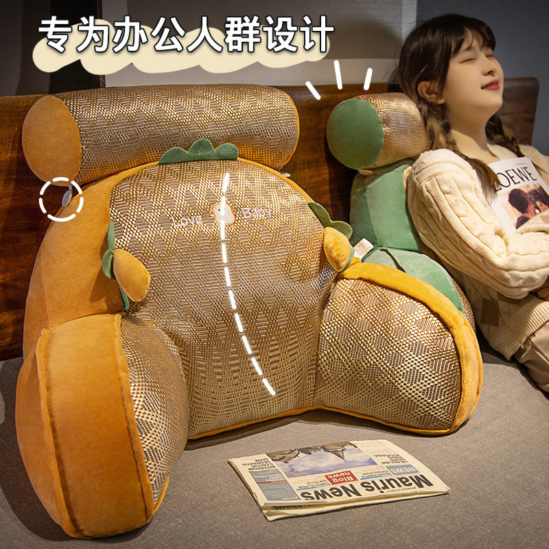 卡通床头靠垫大靠背办公室腰靠垫 简栈腰靠垫