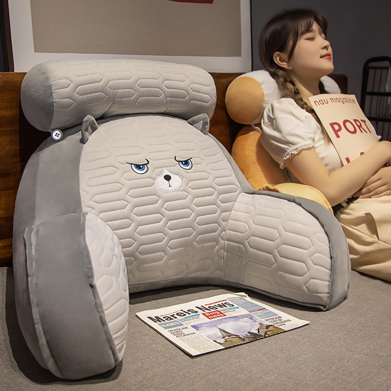 卡通床头靠垫大靠背办公室腰靠垫 简栈腰靠垫