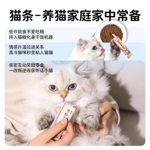 江小傲猫咪零食鲜肉主食猫条罐头幼猫成猫互动湿粮拌粮官方正品 - 图1