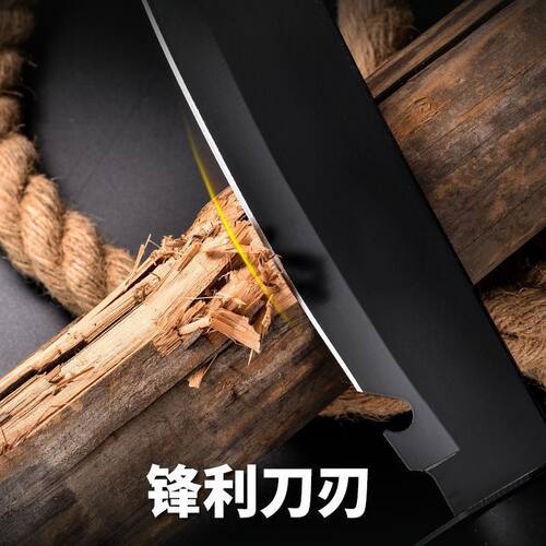 户外圆柱柄高硬度随身荒野锋利军刀多功能防身水果刀荒野求生专用 - 图1