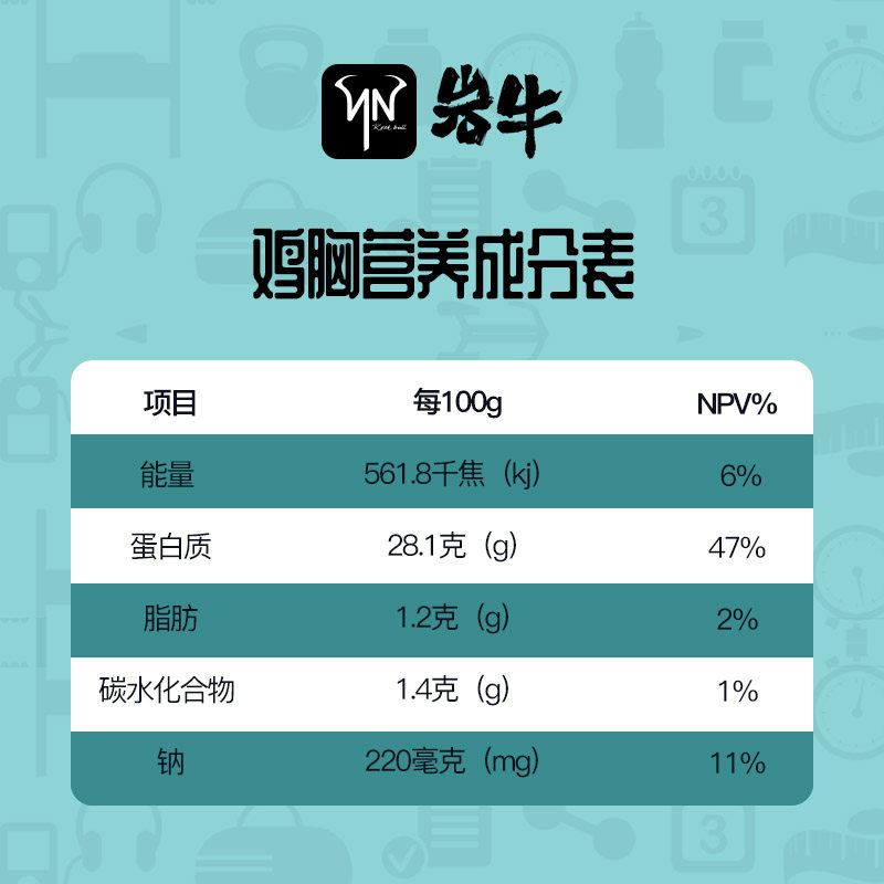 【30包】岩牛沙拉鸡胸肉即食鸡脯肉 岩牛鸡胸