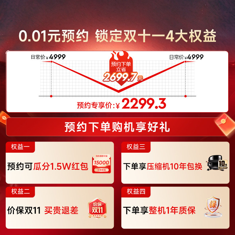 美的出品华凌神机547双系统冰箱超薄零嵌入式家用十字双开四门