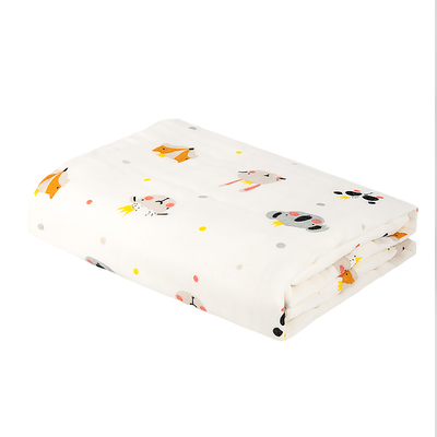 比吉兄弟婴儿浴巾纯棉纱布六层盖毯