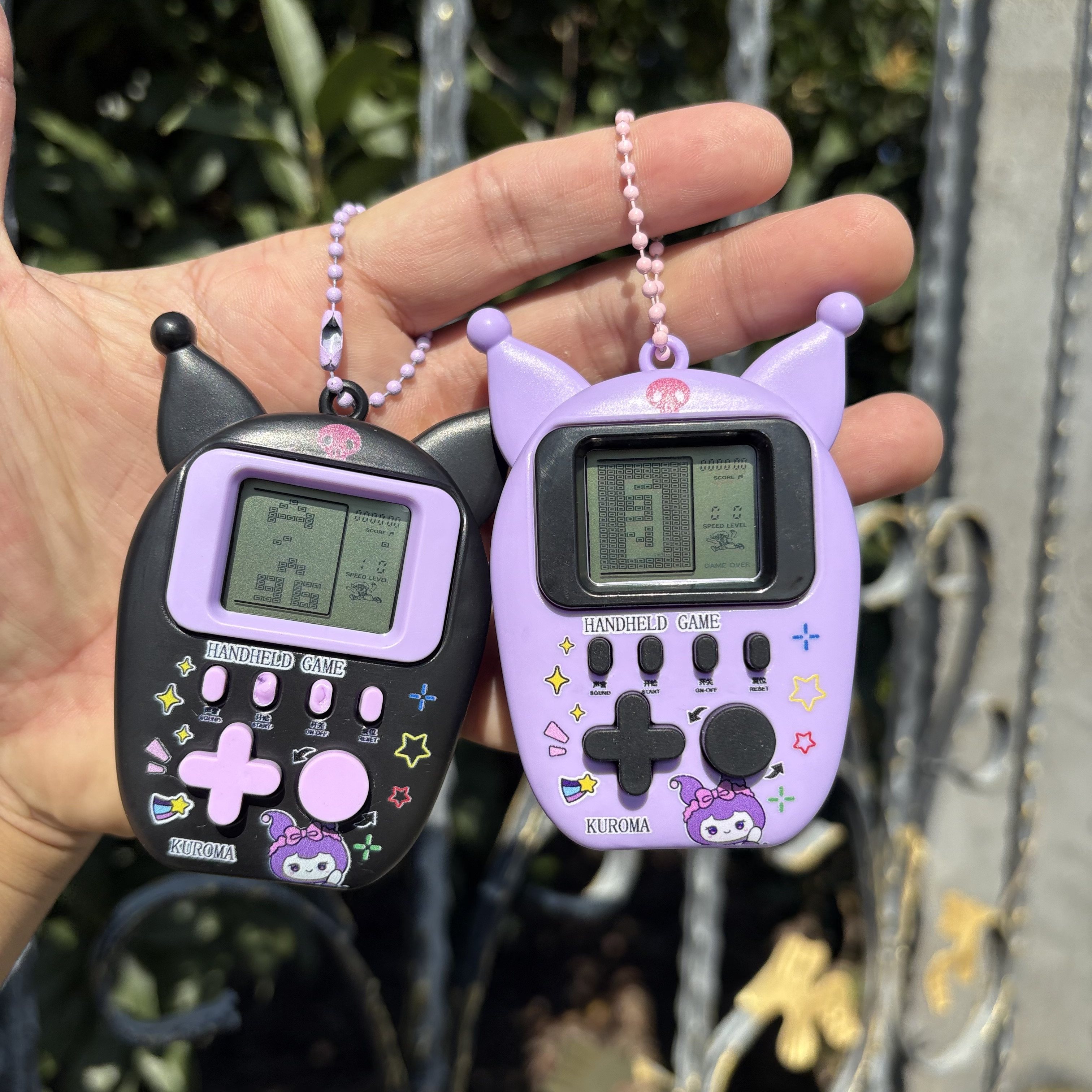 女孩紫色酷米趣味俄罗斯方块游戏机礼物钥匙扣儿童益智玩具小学生,淘宝优惠券,粉丝福利购,淘宝优惠卷