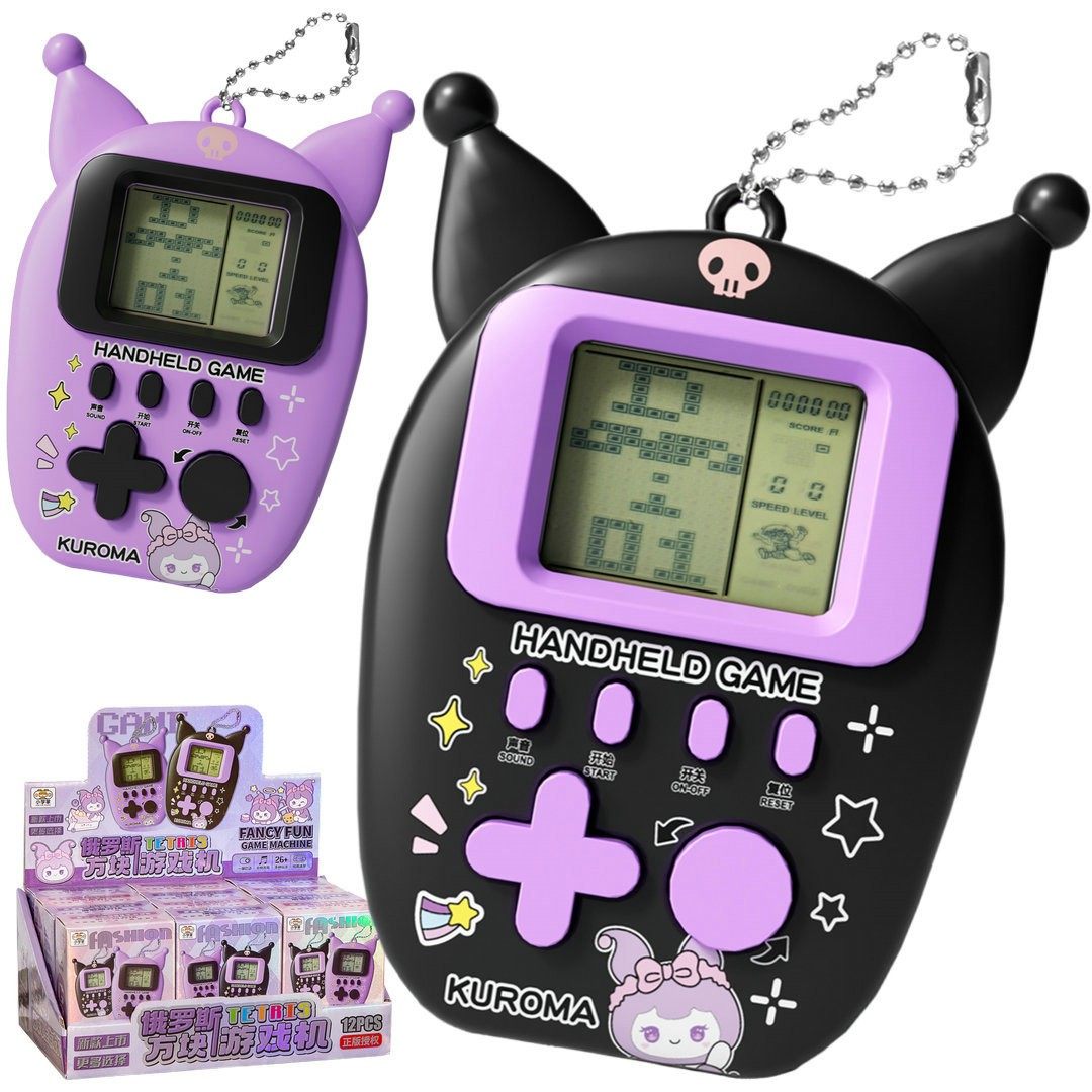 女孩紫色酷米趣味俄罗斯方块游戏机礼物钥匙扣儿童益智玩具小学生,淘宝优惠券,粉丝福利购,淘宝优惠卷