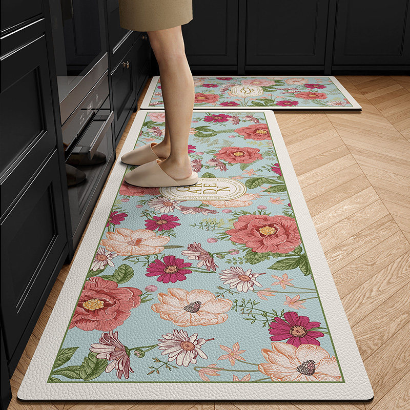 美式厨房专用地垫防水防滑防油可擦免洗耐脏硅藻泥吸水速干脚垫,淘宝优惠券,粉丝福利购,淘宝优惠卷