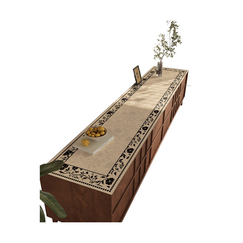 中古风桌垫电视柜台面保护垫防水防油免洗餐边柜玄关鞋柜酒柜垫子,淘宝优惠券,粉丝福利购,淘宝优惠卷