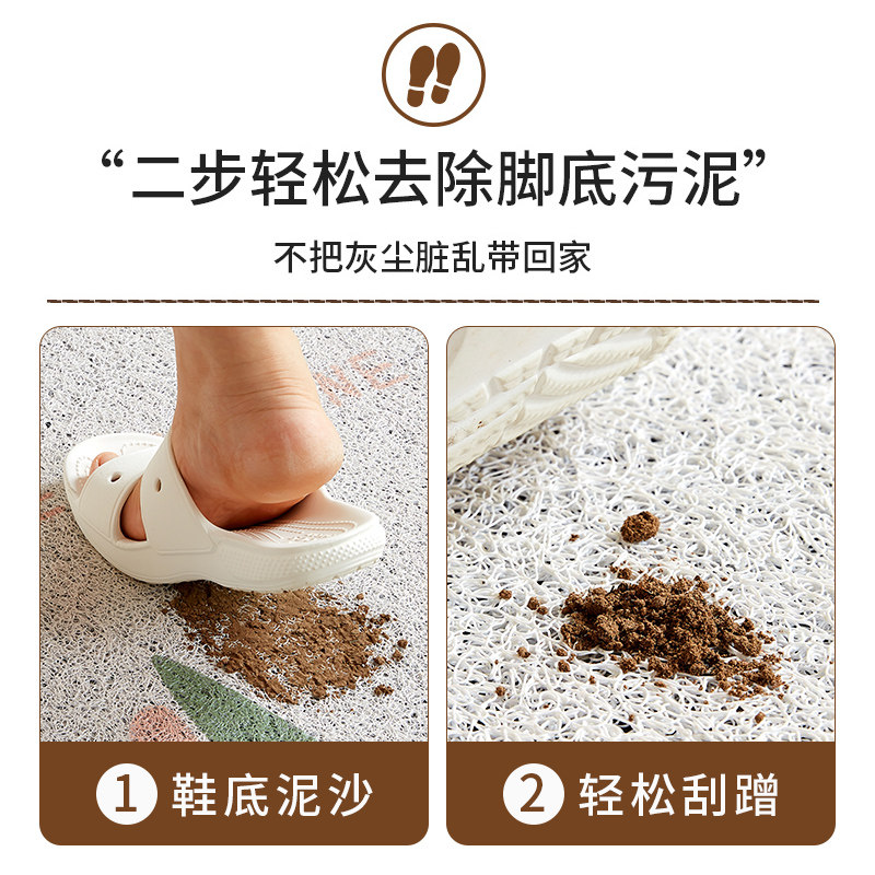 入户门地垫高级感进门门口蹭土丝圈脚垫玄关地毯耐脏防滑可裁剪,淘宝优惠券,粉丝福利购,淘宝优惠卷