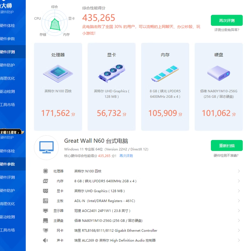 GreatWall/长城英特尔12代 NUC迷你商用主机N100/I3-N305迷你电脑 - 图2