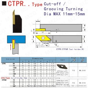 MZG小零件切断切槽加工CTPR10自动车床CTPAR12走心机排刀机车刀片