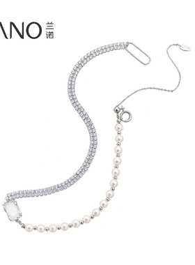 兰诺水钻珍珠项链女款