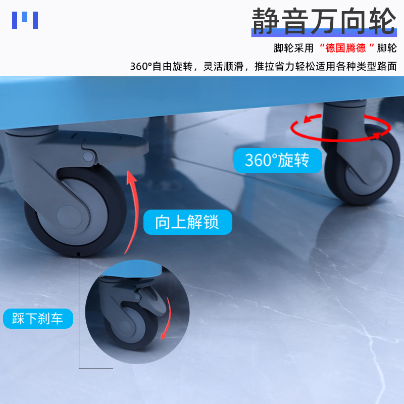 思蜀邦护医用治疗车抢救车医院ABS护理手推车输液车工具车置物架 - 图1