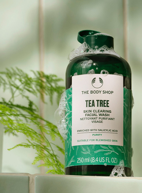 thebodyshop茶树洁面啫喱清爽