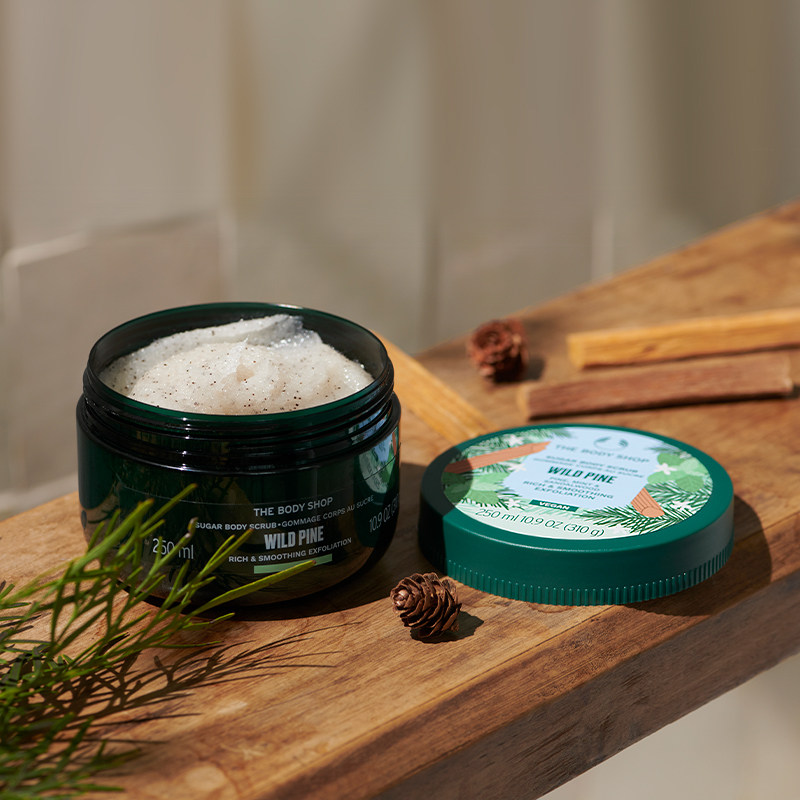 the body shop身体250ml磨砂膏 TheBodyShop海外身体磨砂