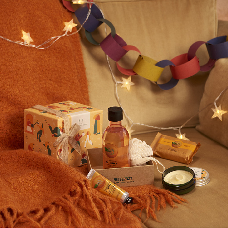 【新年礼物】thebodyshop蜜柑礼盒 TheBodyShop海外身体护理套装