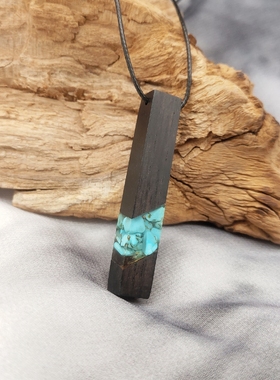 鹊踏枝树脂原创设计文艺古风吊坠