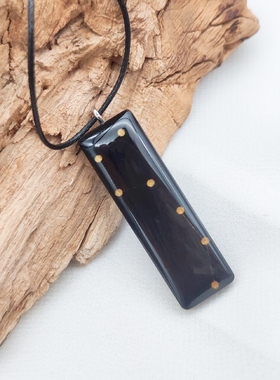 小众鹊踏枝原木树脂北斗七星吊坠