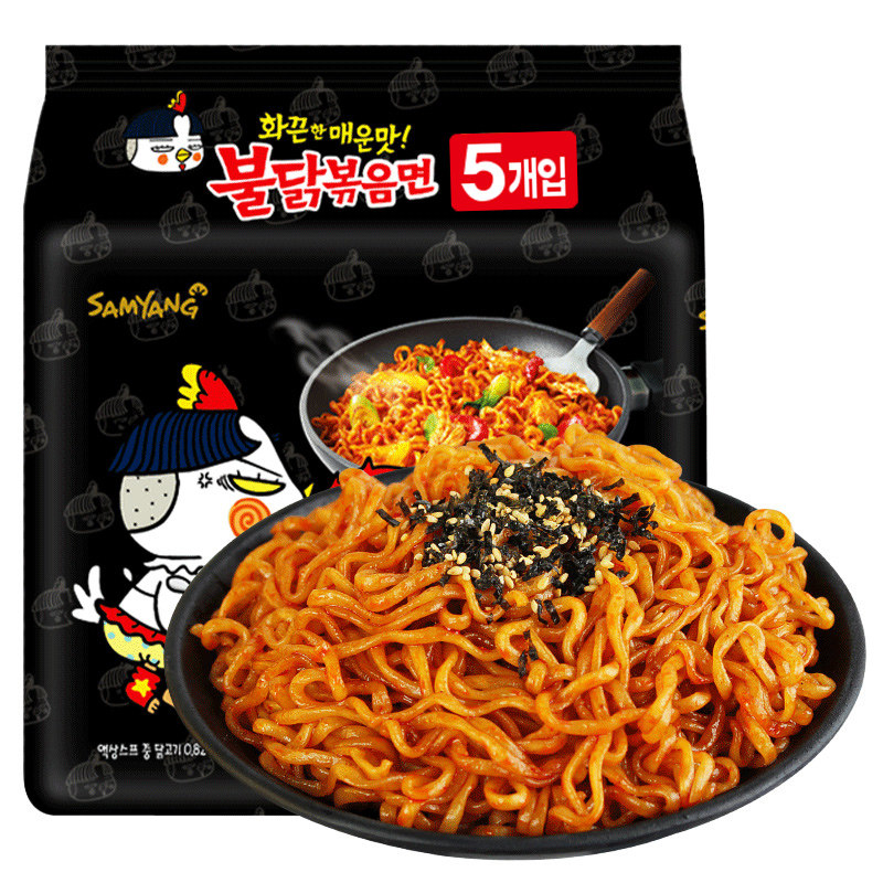 韩国三养火鸡面一整箱成箱旗舰店 华圣杰食品方便面/拉面/面皮