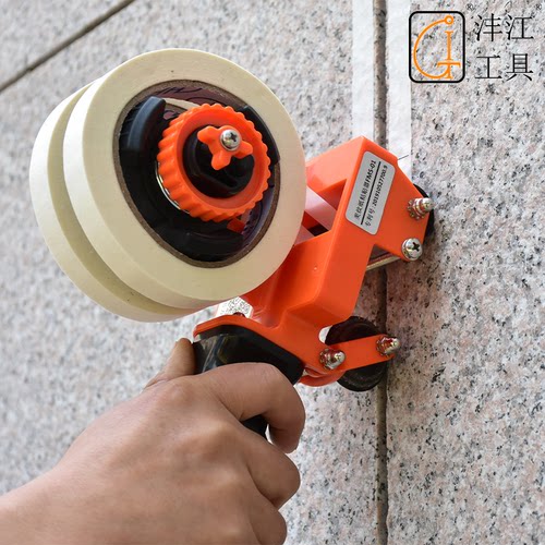 美纹纸粘贴机器双单沣江大小卷通用打胶美缝神器胶枪结构工具阳光 - 图0