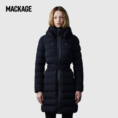 MACKAGE女士 ASHLEY中长收腰修身时尚经典抗寒保暖排骨羽绒服外套 - 图2
