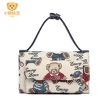 Модная универсальная сумка на одно плечо, брендовая милая сумка через плечо, свежая цепь, небольшая сумка, с медвежатами