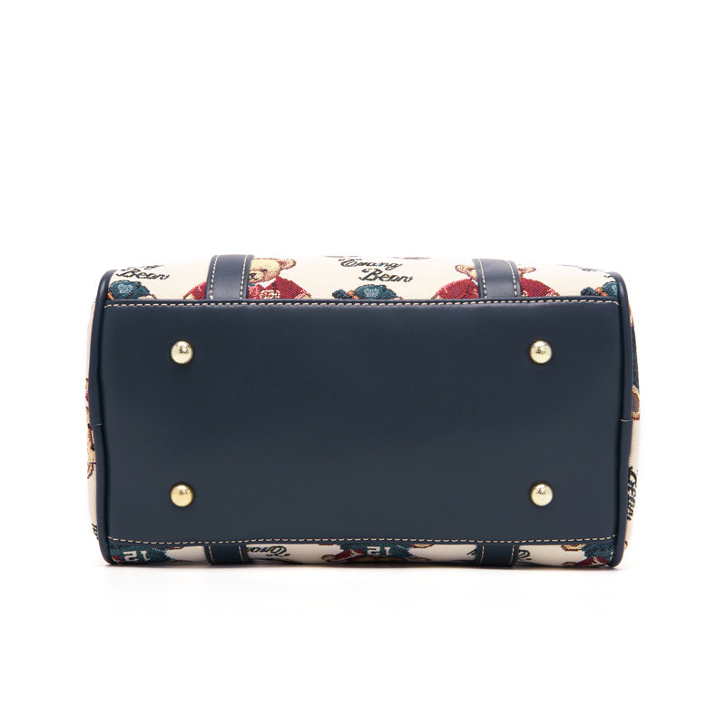 小熊依恋小众通勤波士顿枕头手提包 pjev女士包袋