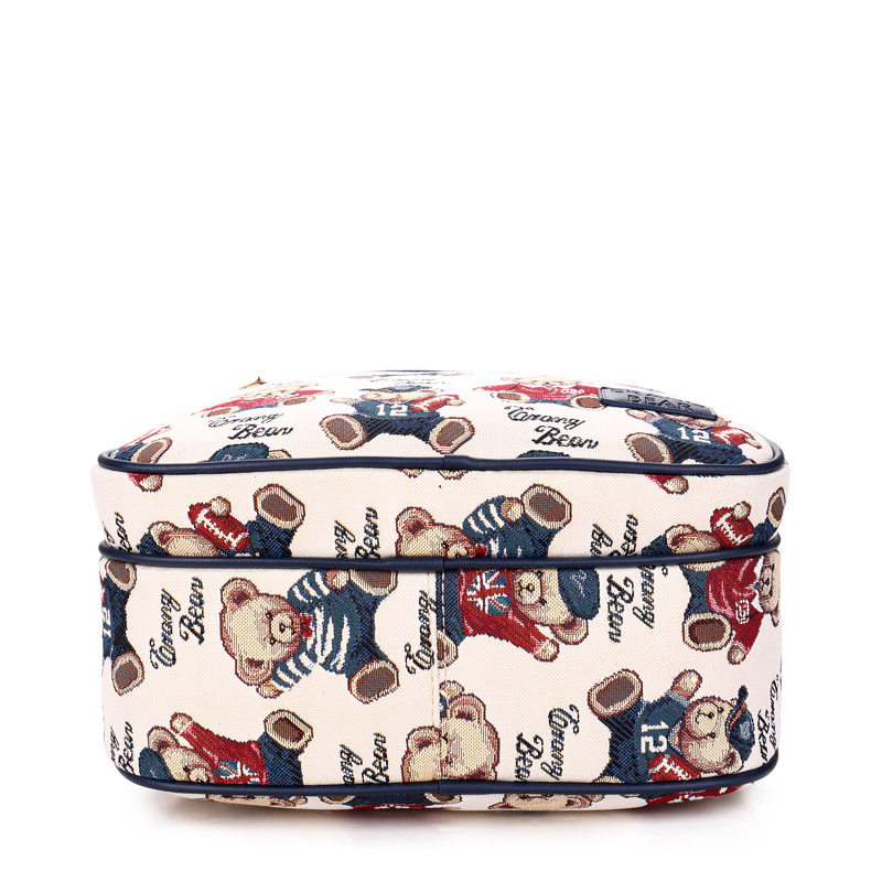 小熊依恋女14寸电脑大容量双肩包 pjev双肩背包