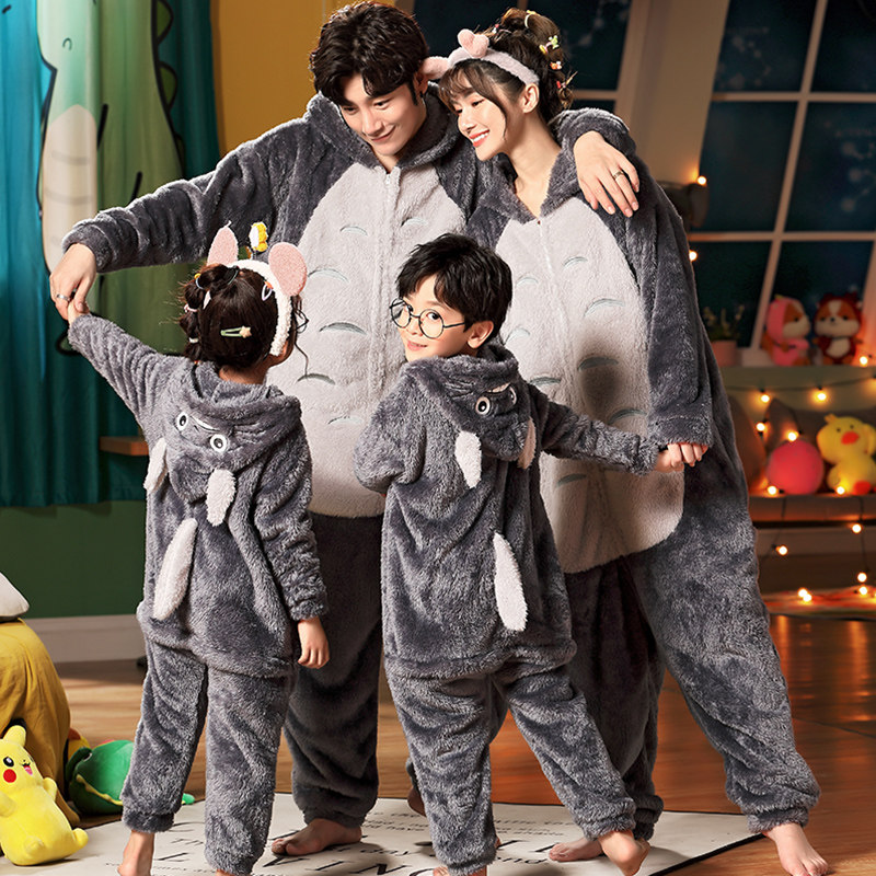 儿童连身冬天加厚加绒连体衣睡衣 冉影睡衣/家居服套装
