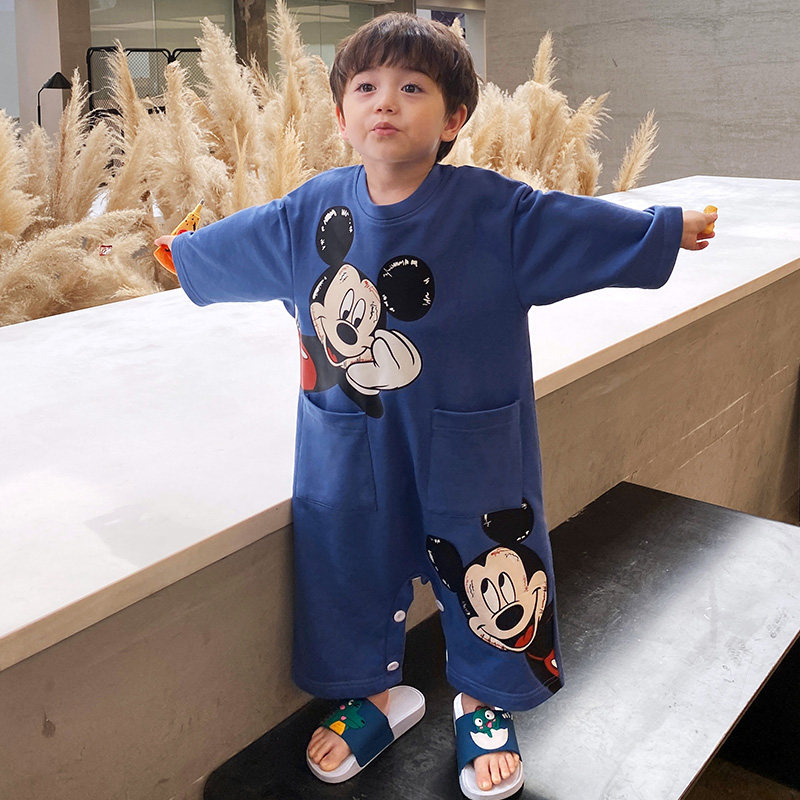 小萌宝宝3四岁2秋冬天纯棉睡衣 冉影睡衣/家居服套装