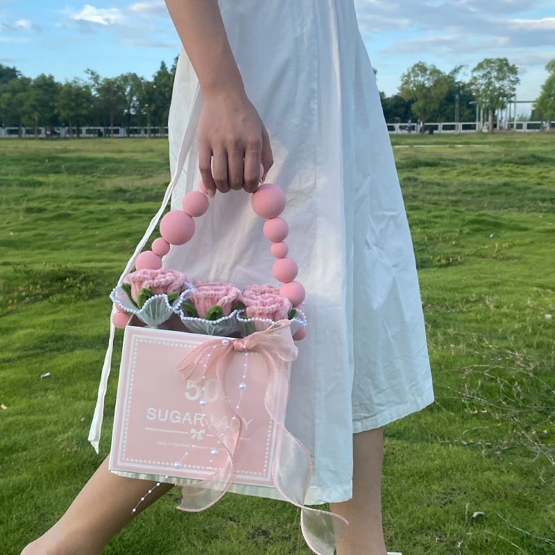 扭扭棒抱抱桶花束成品diy材料送闺蜜浪漫送女友七夕情人节礼物 - 图2