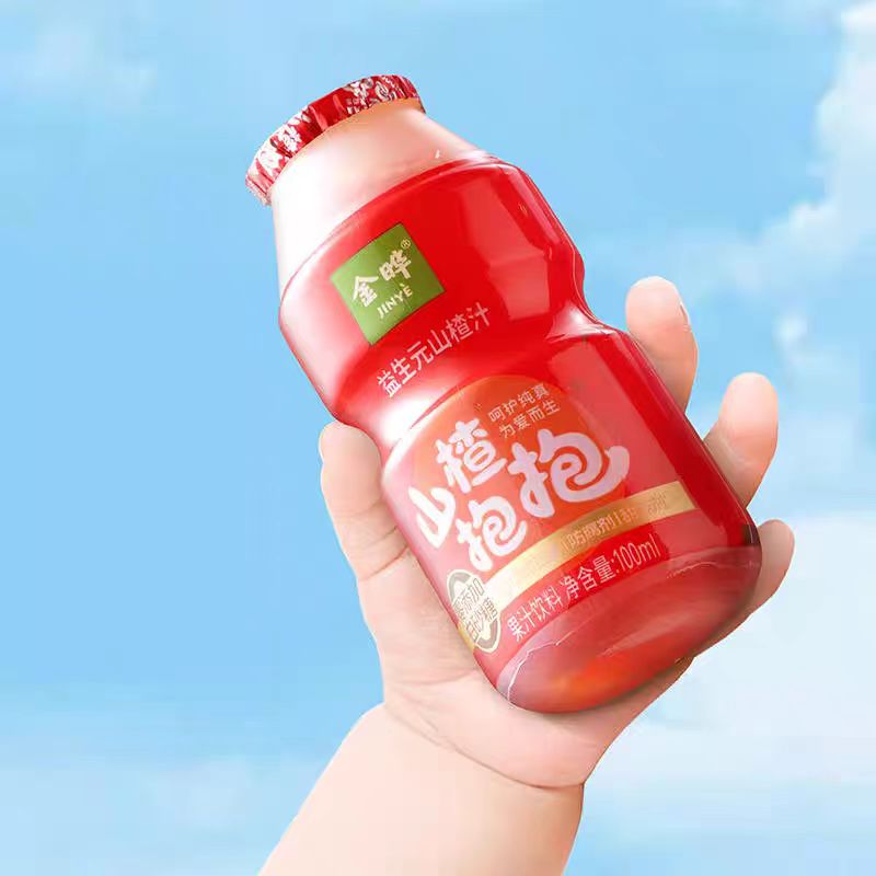 金晔山楂抱抱益生元山楂汁饮料礼盒装100ml*20瓶儿童果汁饮品